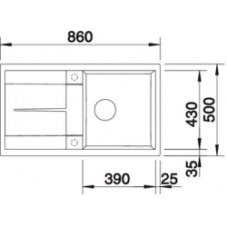 Zlewozmywak Blanco METRA 5S kawowy z korkiem automatycznym 515041